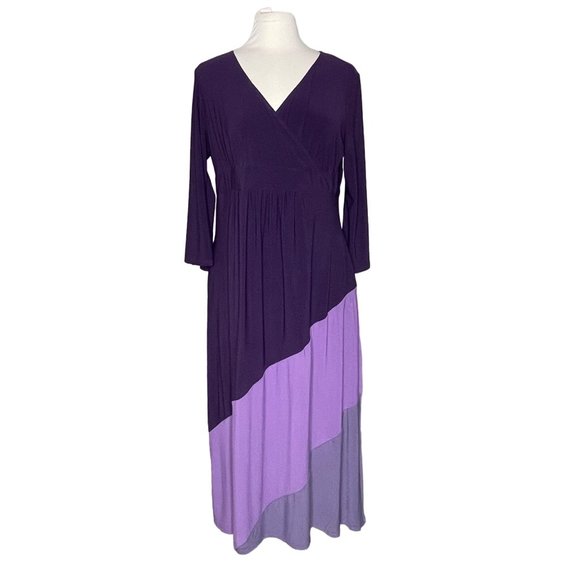 Anthony Originals Dresses & Skirts - Anthony Originals L colorblock dress purple
